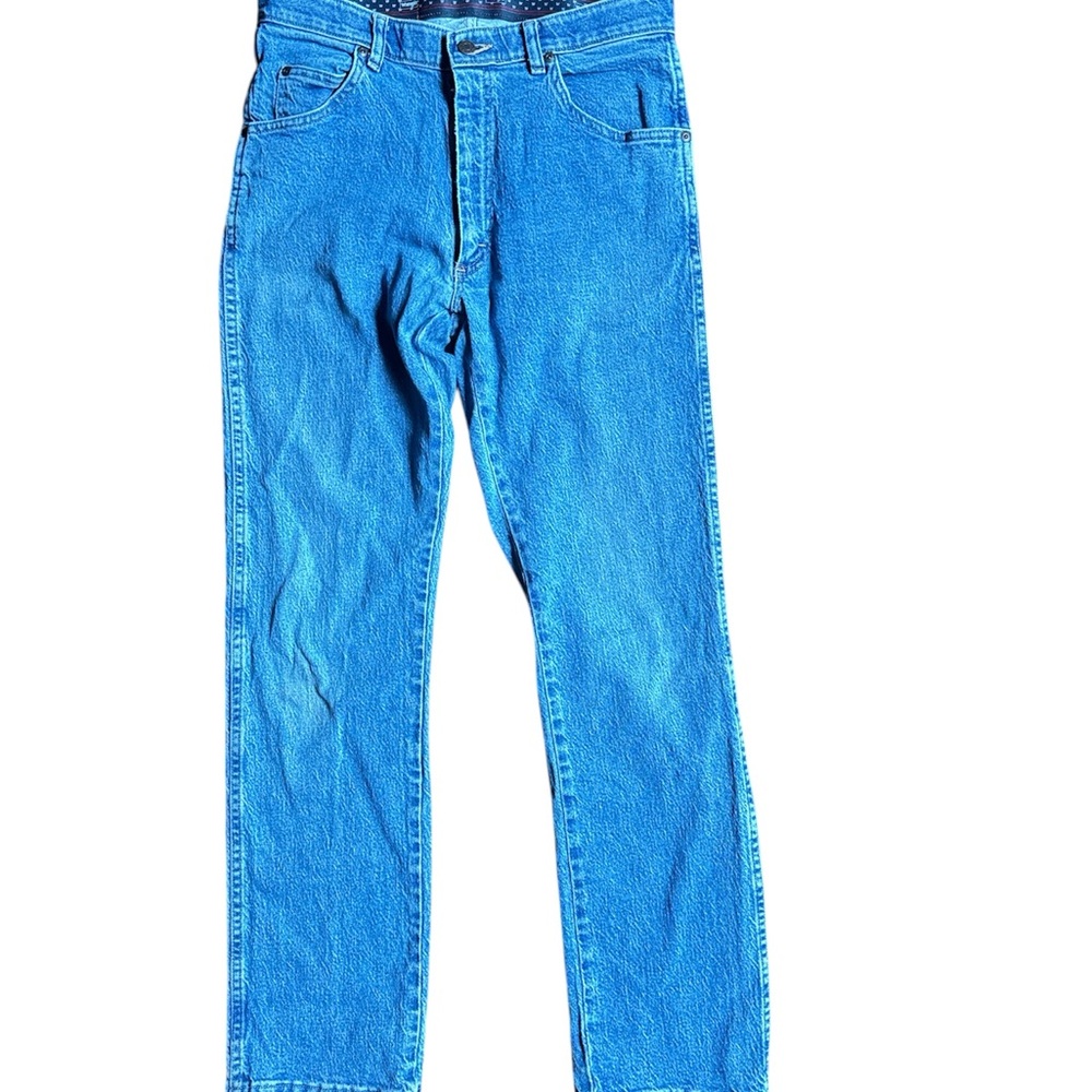 Wrangler Men's Comfort Flex Waistband Regular Fit Blue Denim Jeans 31x32